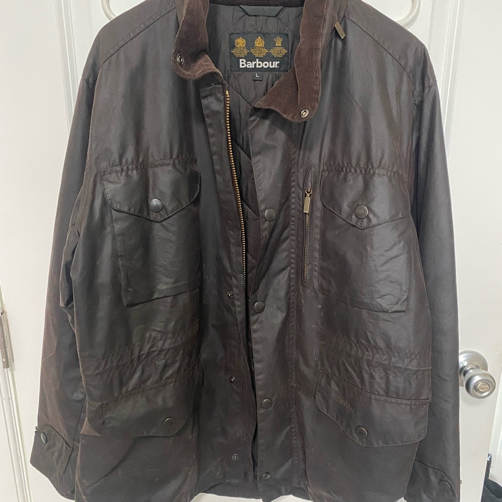Barbour Dark Brown Wax Sapper Jacket